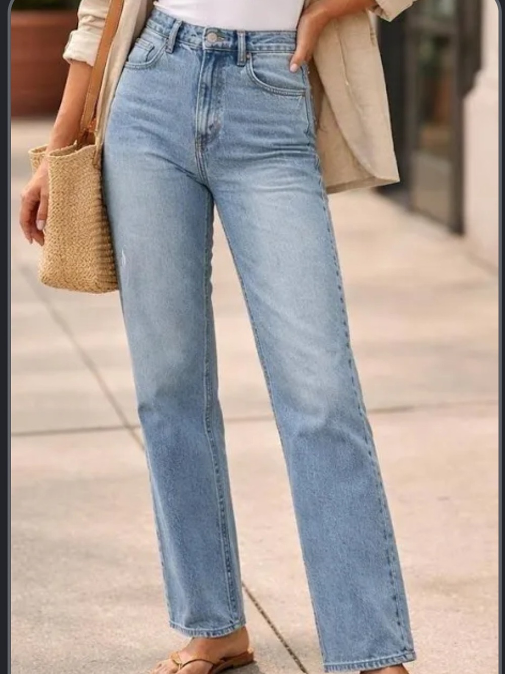 Abercrombie and fitch the 90s straight high rise jeans size 25 short
